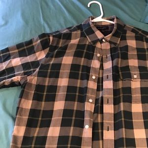 Banana republic plaid button up
